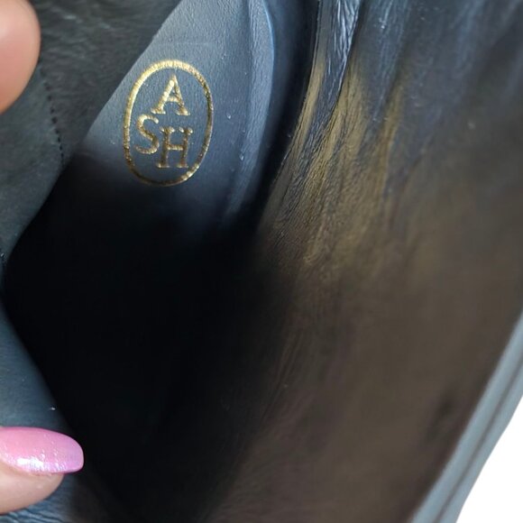 NWOB ASH JADE ( 37- 6.5-7 ) Black Butter Smooth Calfskin Exterior Ankle … - Picture 9 of 14